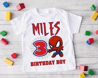 Baby Spiderman T-Shirt: Custom Family Spider-Man Birthday Shirt