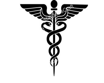 Medicine Logo Black / digital download / svg / eps / dxf / instant download / medic lover