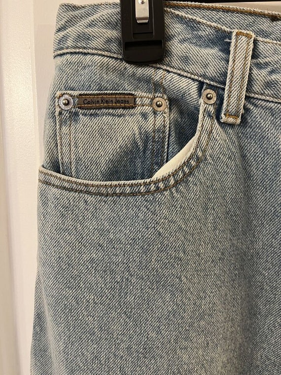 Vintage Calvin Klein Mom Jeans High Waist Sz 8 En… - image 3