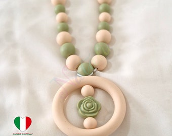 Natalù Beige/Green Sensory Necklace