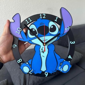Reloj impreso en 3D de Lilo Stitch / reloj para niños / regalo