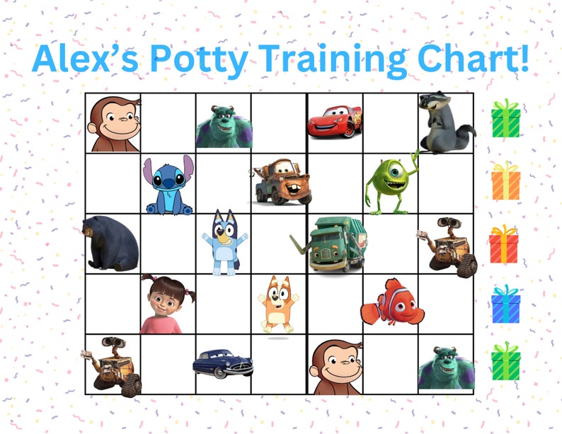 Personalized Potty Training Chart - Etsy