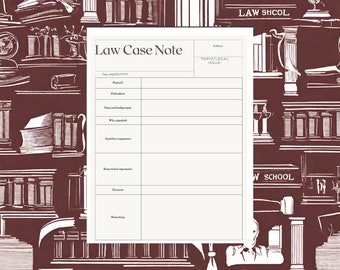 Law Case Brief Template pdf.