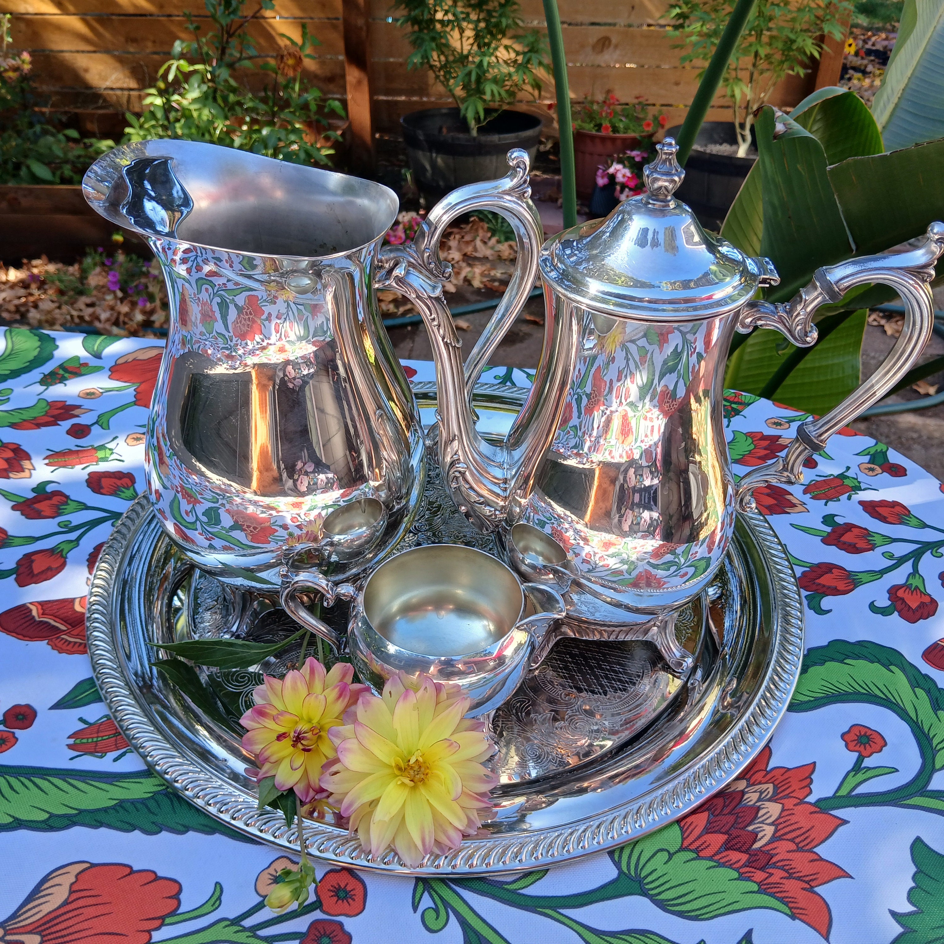 【Joseph Rodgers】 エドワーディアンのティーセット Hunt & Roskell art antique kaikaroman777 開花浪漫