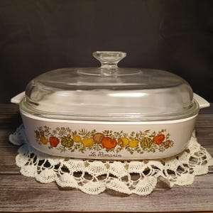 Corning Ware Casserole Spice of Life “Le Romarin" A-10-B with Domed Lid - FREE SHIPPING in the USA