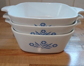 ヴィンテージ コーニングウェア コーンフラワーブルー 1クォート