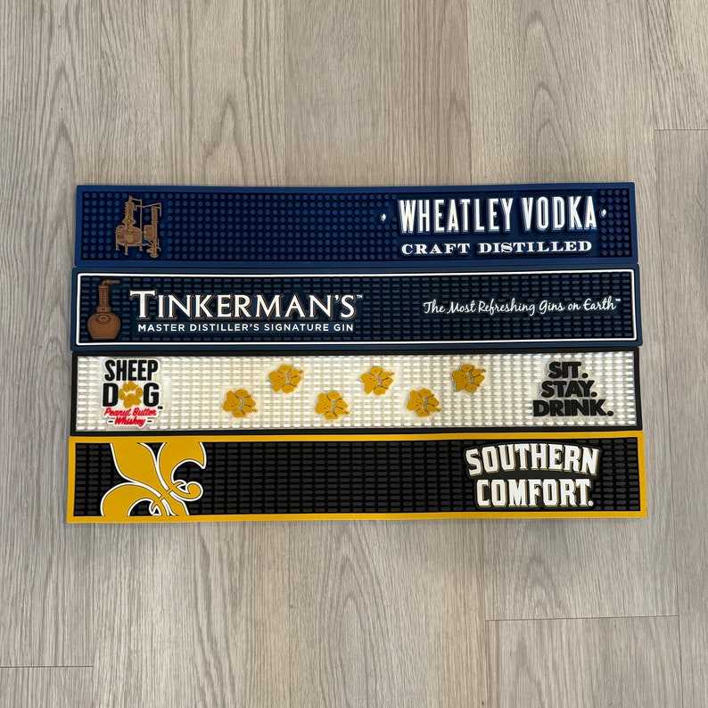 Bar Mats / Spill Mats - Home Bar , Man Cave, Tiki Bar, Resturant, Bar ...