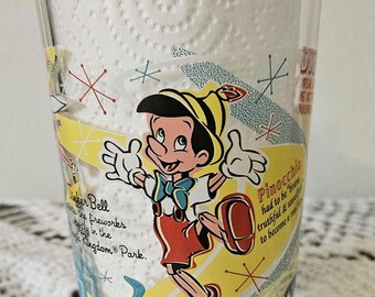 Vaso de cristal vintage McDonald's Disney 100 años de magia