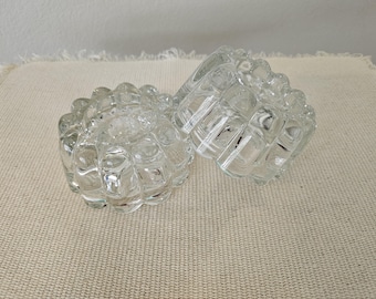 Vintage Princess House kristallen kandelaars, set van 2