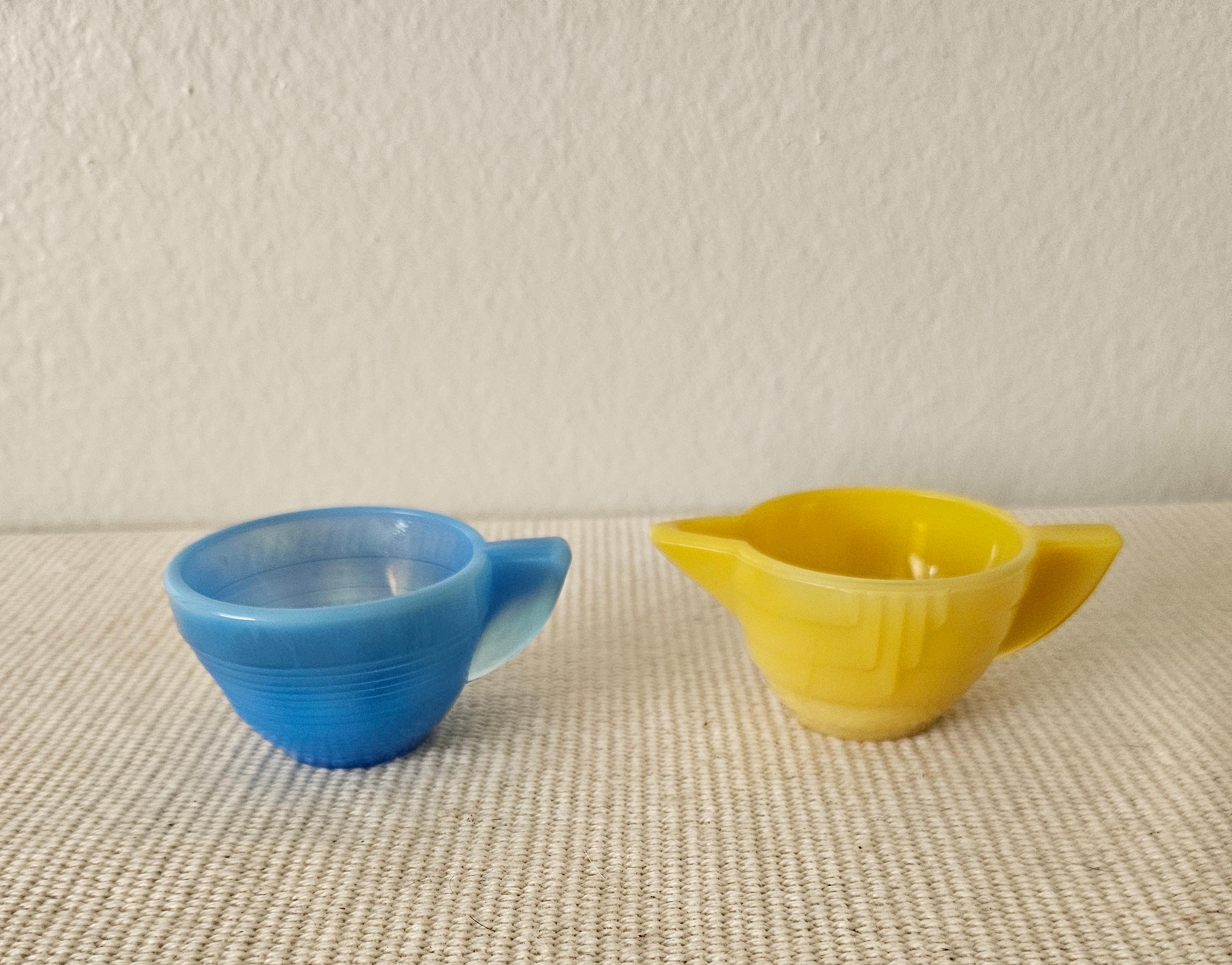 アクロ•アガットAkro Agate カップ＆ソーサー ミニチュア Vintage Akro Agate Child's Toy Cup and Pitcher - Etsy