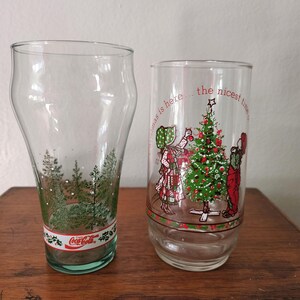 Vintage Coca Cola Christmas Glass, Holly Hobbie, Tumblers, Glassware, Kitchenware, Glasses, Christmas