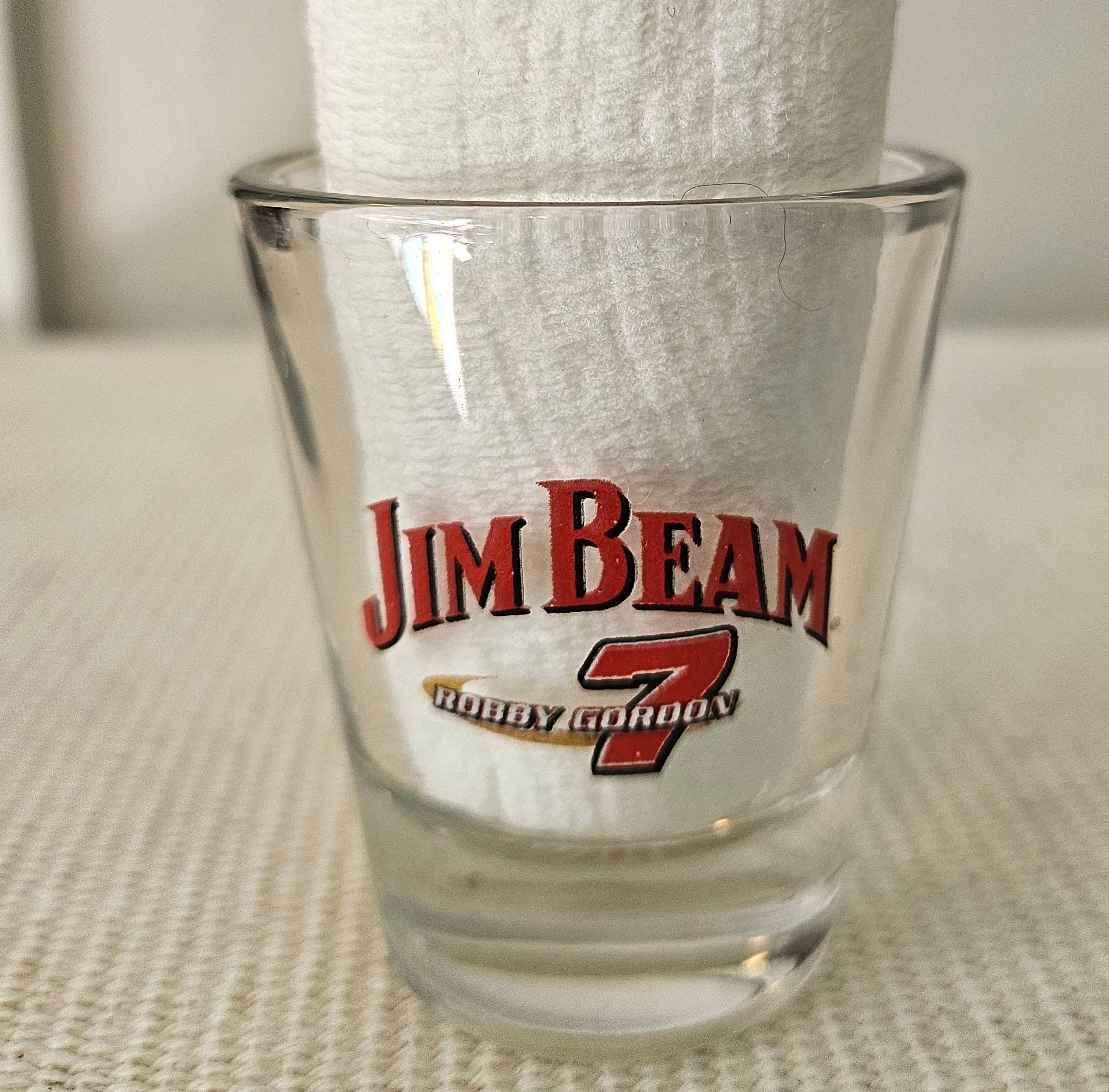 ジムビーム　ショットカップ ジムビームショットグラス、ロビー・ゴードン、NASCAR、バーウェア