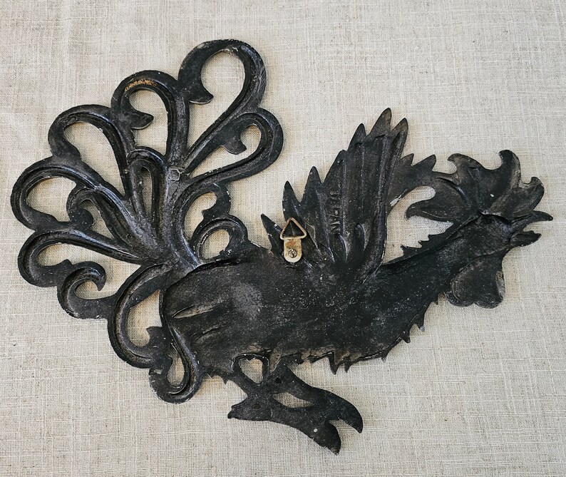 Vintage Japan Metal Roosters Wall Hangings, Art Deco, Decor, MCM - Etsy