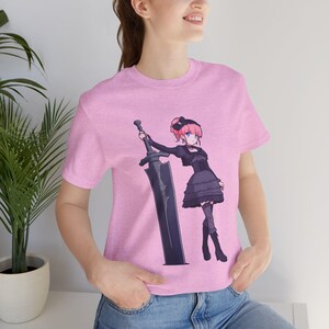 Pastel Goth Anime Girl Unisex Tee, Kawaii Lolita Fashion Shirt, Harajuku Streetwear Top, Anime Lover Gift, Cute Gothic Pink Pastel Clothing