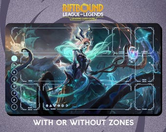 Sunken Shadow Nami Playmat Stitched Edges - Riftbound Trading Card