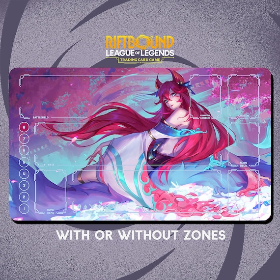 ahri riftbound card Riftbound League of Legends Trading Card Game Playmat Origins Ahri main image 1