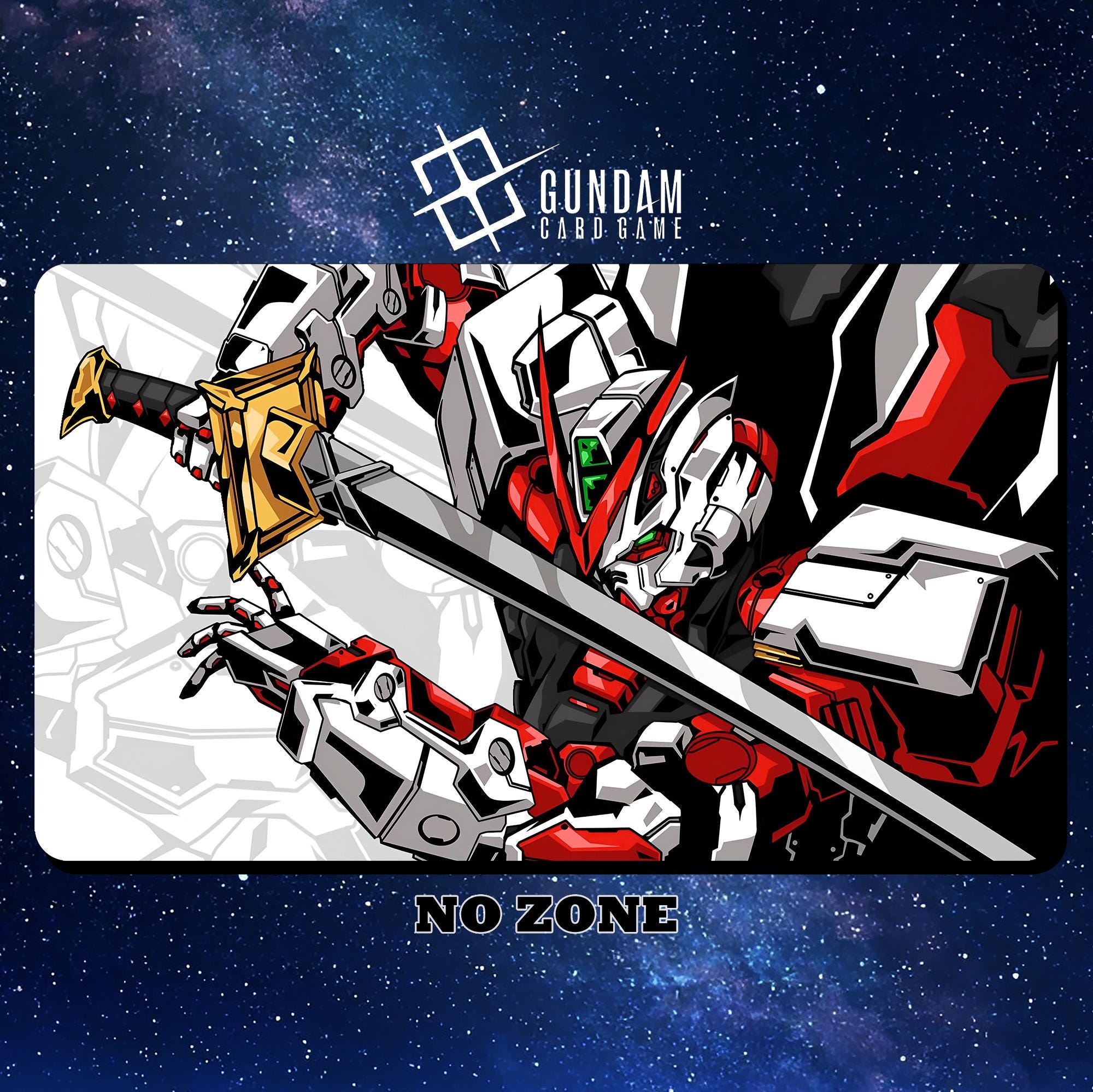 Playmat Gundam Card Game - Load Astray Red Frame Kai - 24