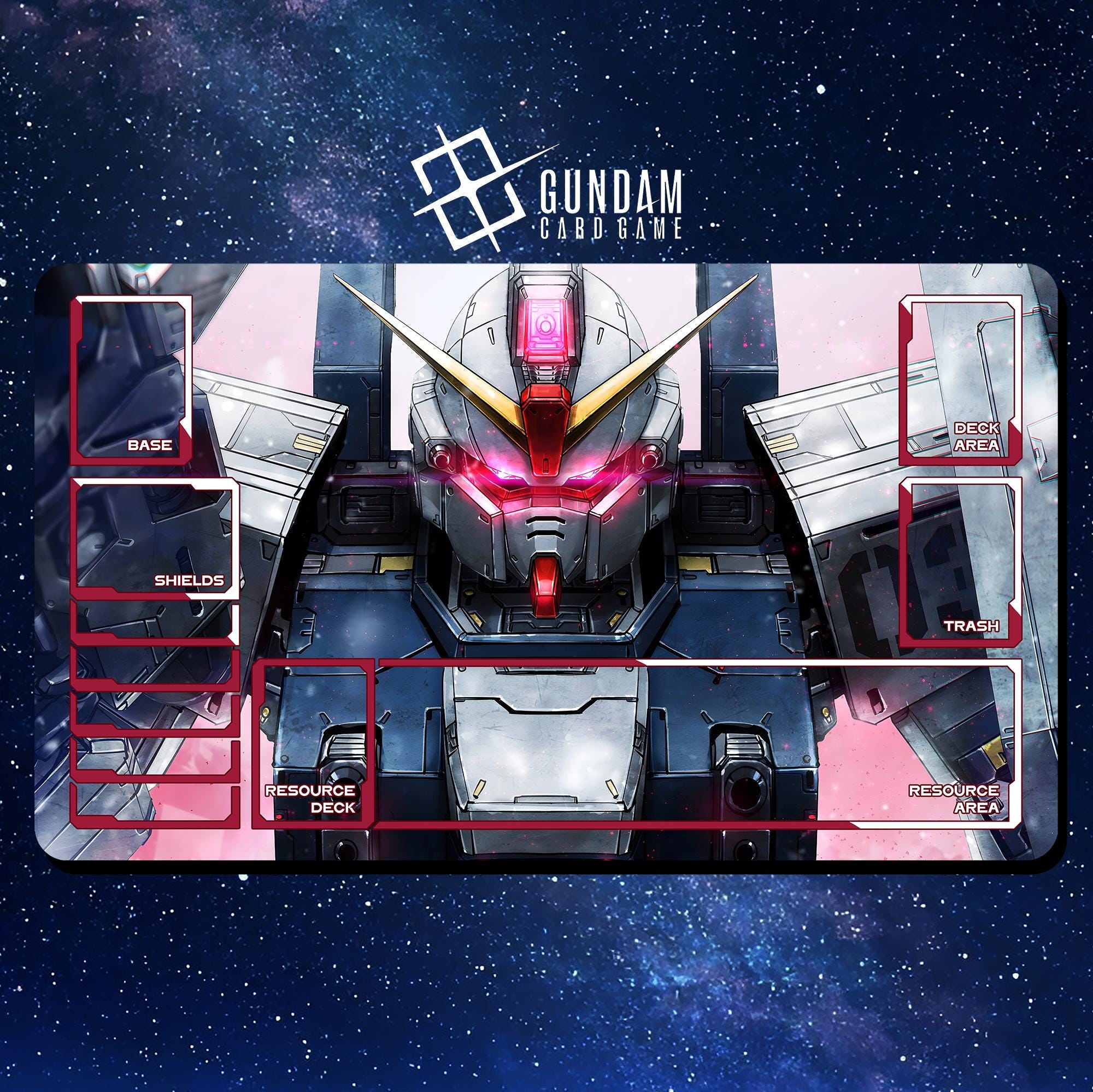 ガンダムカードゲームプレイマット - ガンダム試験システム - 24インチ