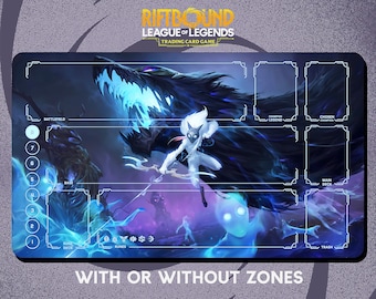 Kindred Playmat Stitched Edges - Riftbound Trading Card Game - 24" x 14" inches (600 x 350 mm)