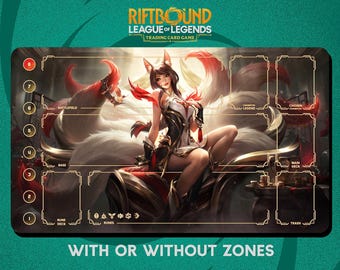 Cloth Playmat TCG - Riftbound Ahri - Cloth Playmat for Collectible