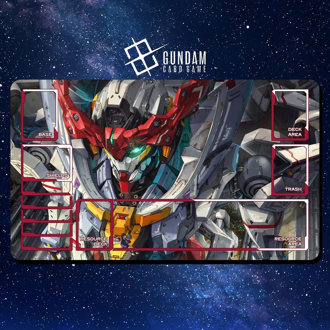 Playmat Gundam Card Game - RX-78-02 White Gundam Gquuuuuux