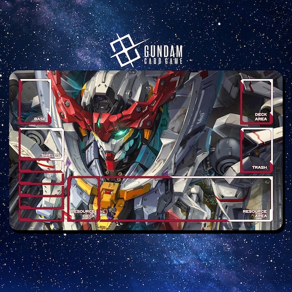 Playmat Gundam Card Game - RX-78-02 White Gundam Gquuuuuux