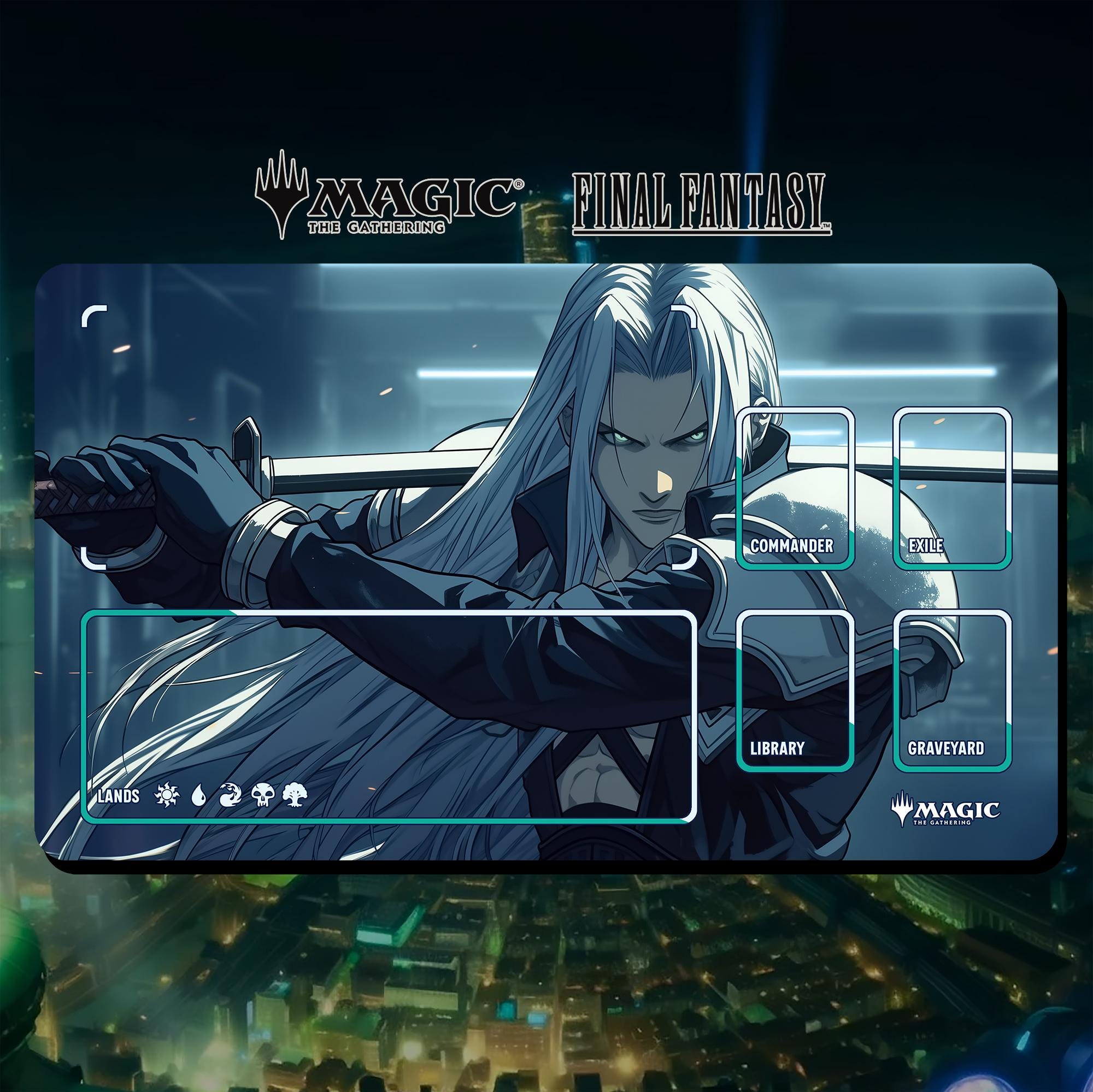 mtg FF プレイマット #SQkawaiiSounds -FINALFANTASY