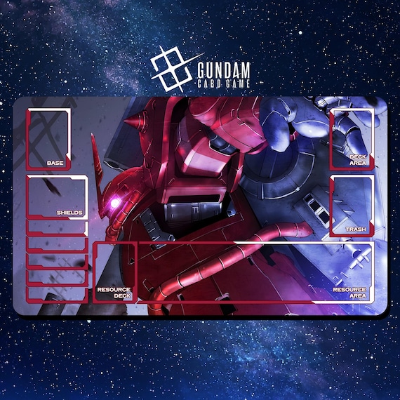 ガンダムカードゲームプレイマット - ザク 赤い彗星ガンダム
