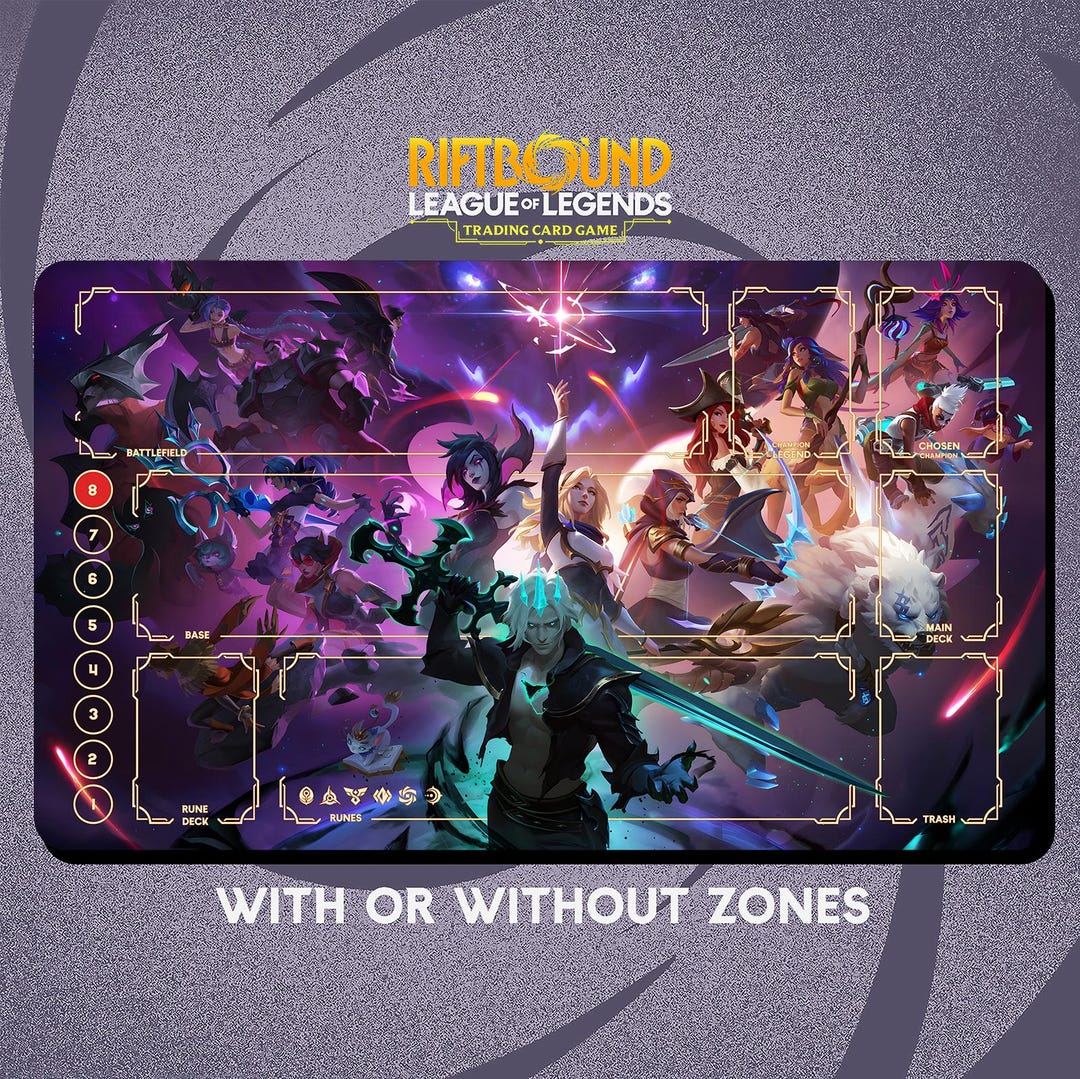 Riftbound Path of Champions Playmat Stitched Edges - Riftbound Trading ...