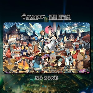Tapis de jeu MTG Final Fantasy - FF9 - 24"x14" (600 x 350 mm) - Tapis de jeu/ Tapis de bureau avec bords cousus