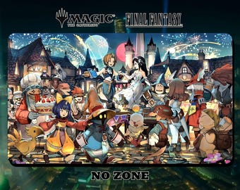 Playmat MTG Final Fantasy - FF9 - 24"x14" (600 x 350 mm) - Playmat/ Deskmat with stitched edges
