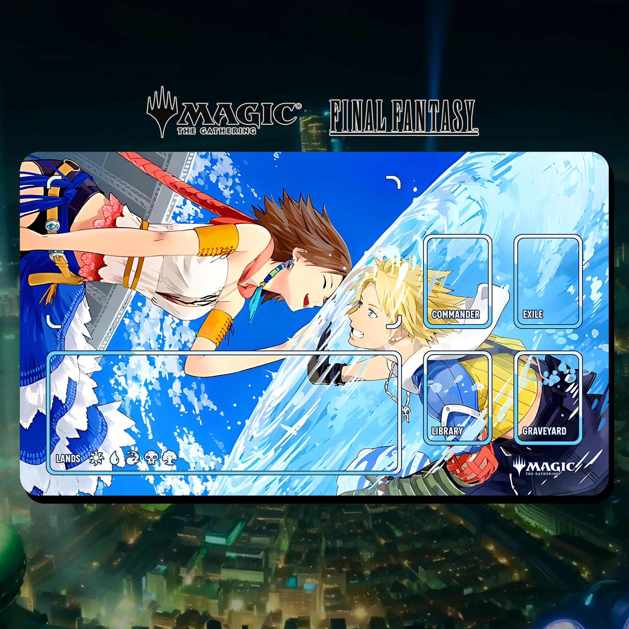 M*y様 mtg プレイマット　ファイナルファンタジー　ユウナ プレイマット MTG ファイナルファンタジー - ティーダとユウナ - 24