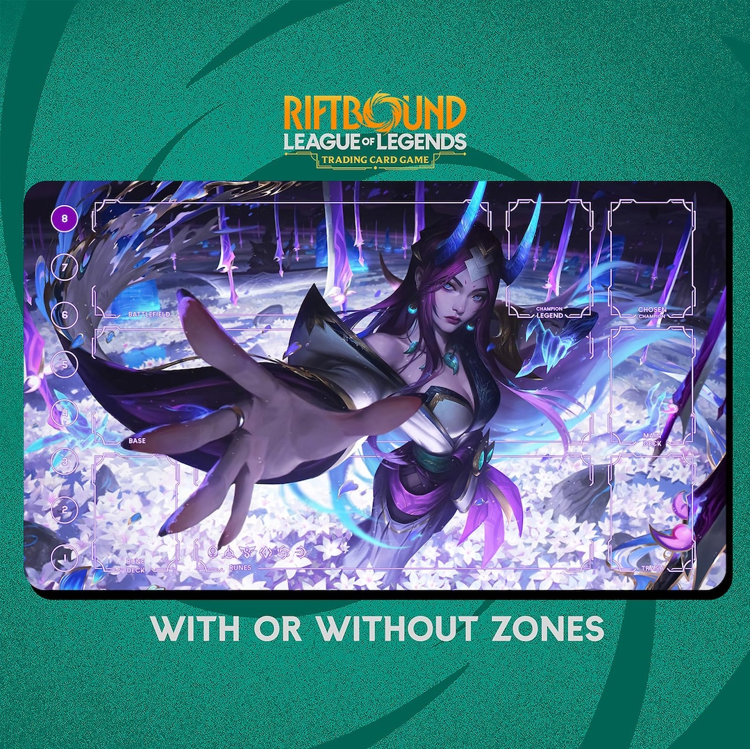 Irelia Spirit Blossom Playmat Stitched Edges - Riftbound Trading Card ...