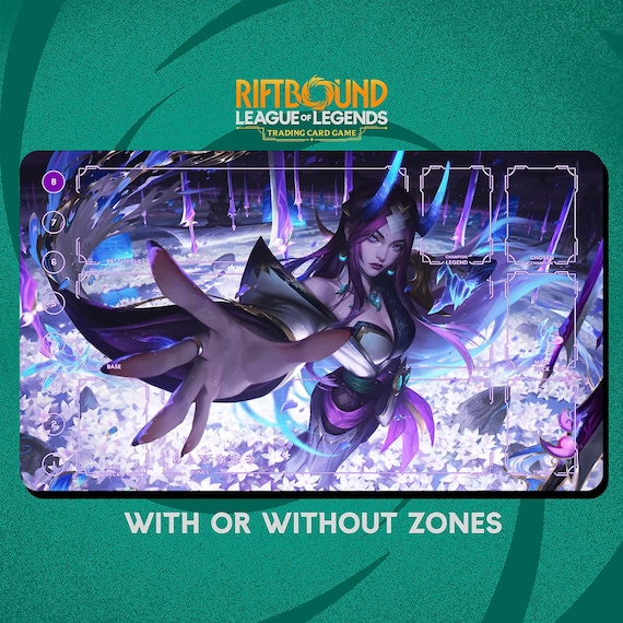 Irelia Spirit Blossom Playmat Stitched Edges - Riftbound Trading