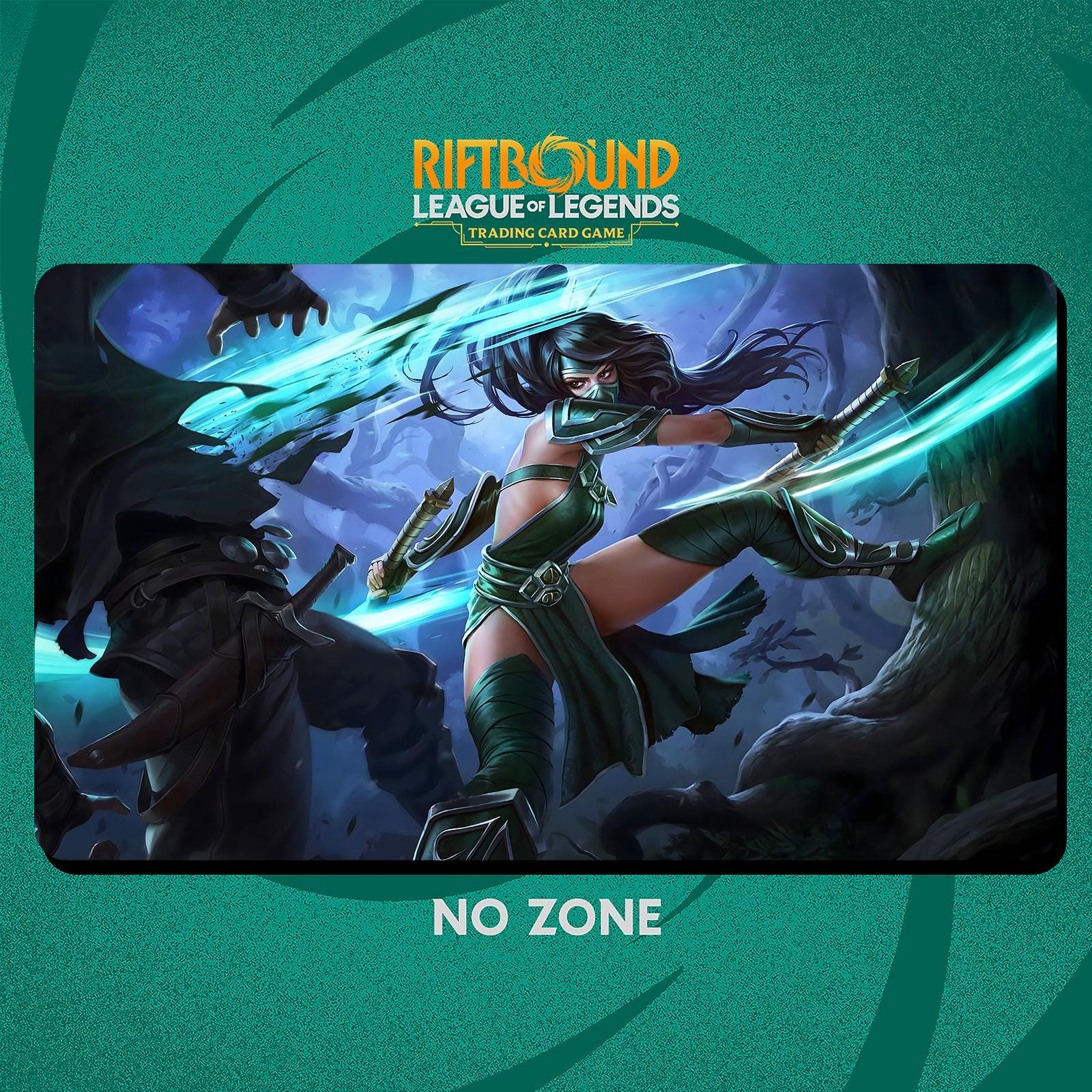Akali Playmat Stitched Edges - Riftbound Trading Card Game - 24