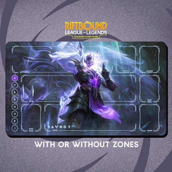 Shen Ashen Guardian Playmat Stitched Edges - Riftbound Trading