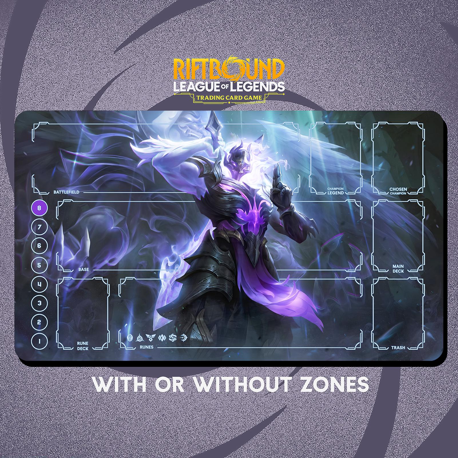 Shen Ashen Guardian Playmat Stitched Edges - Riftbound Trading