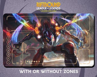 Odyssey Khazix Playmat Stitched Edges - Riftbound Trading Card Game - 24" x 14" inches (600 x 350 mm)