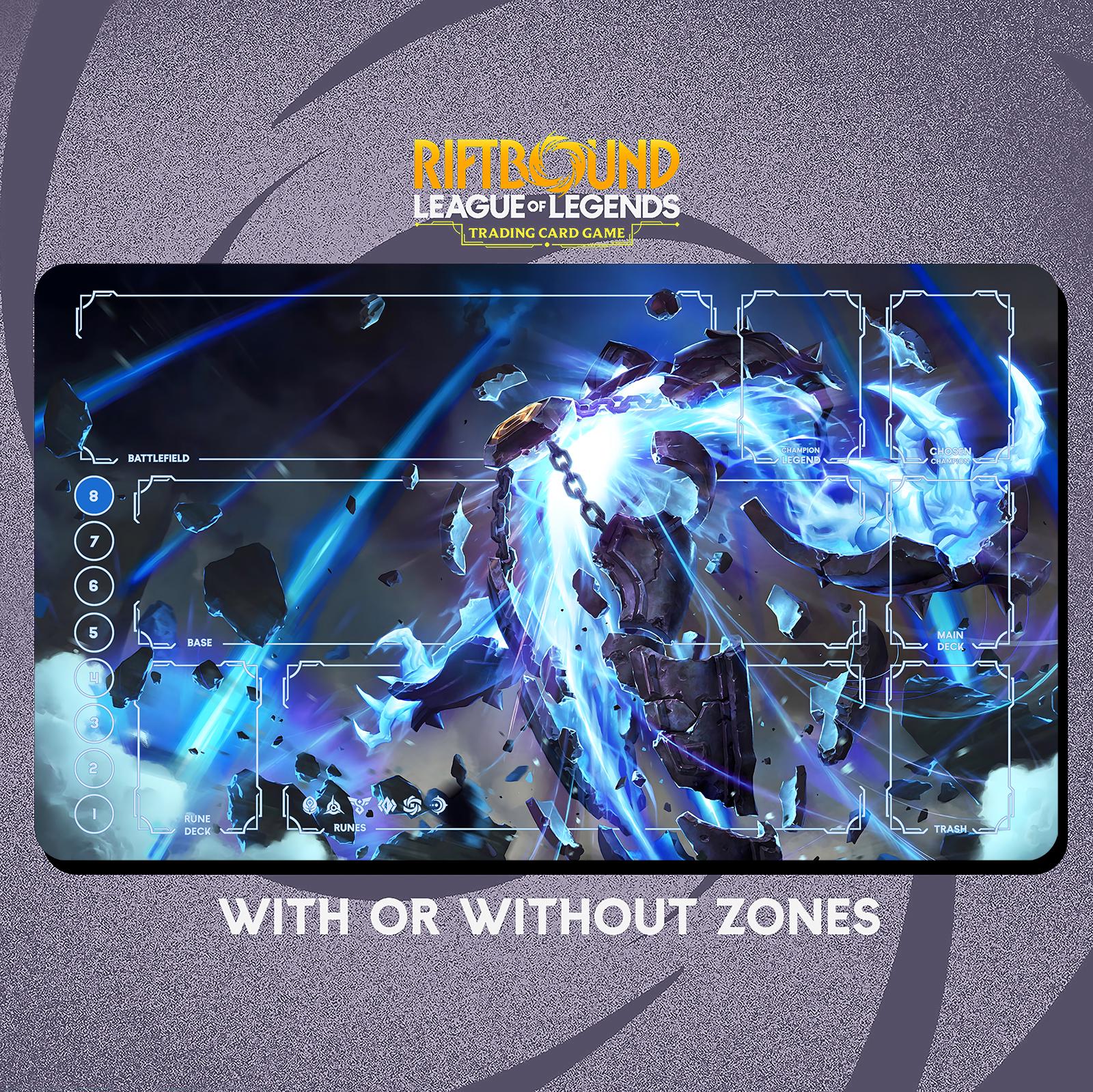 Xerath Playmat Stitched Edges - Riftbound Trading Card Game - Etsy