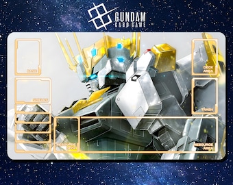 ガンダムゼータプレイマット - ガンダムカードゲーム - 24インチ x 14