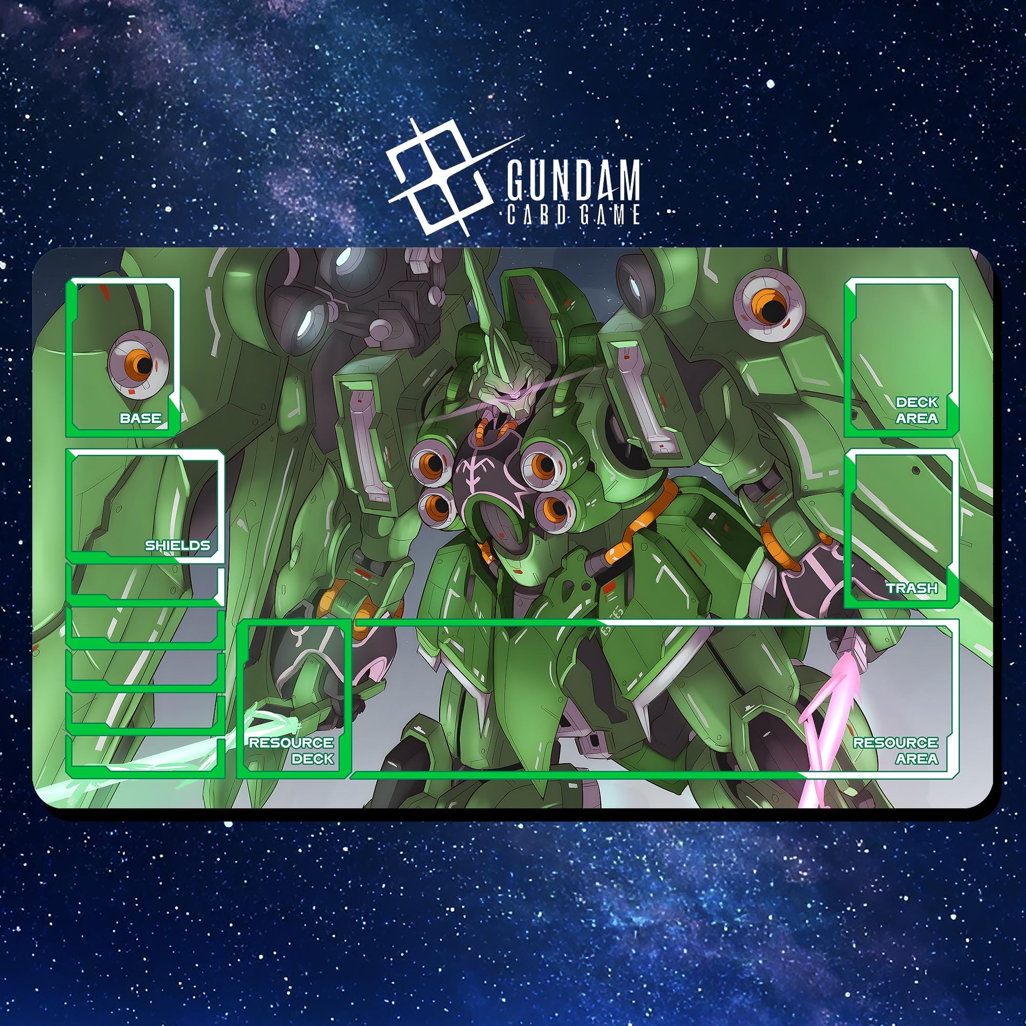 ガンダムカードゲームプレイマット - ガンダムクシャトリヤ - 24インチ
