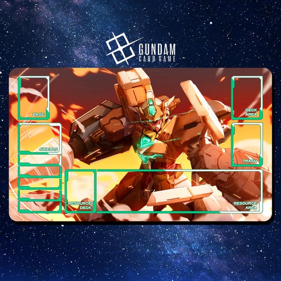 Playmat Gundam Card Game - PFF-X7II S6 Saturnix Gundam - 24