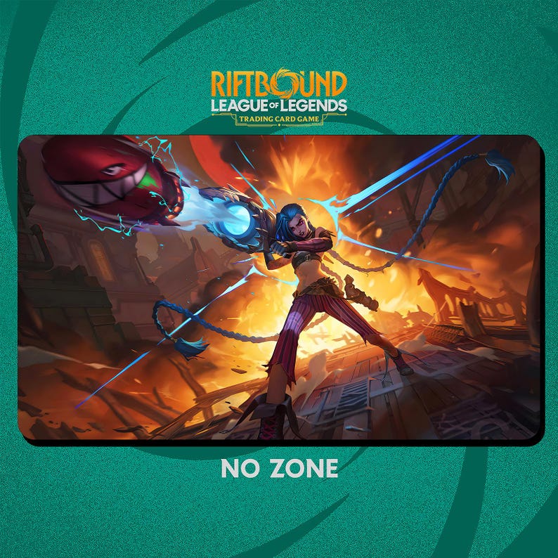Jinx Playmat Stitched Edges - Riftbound Trading Card Game - 24