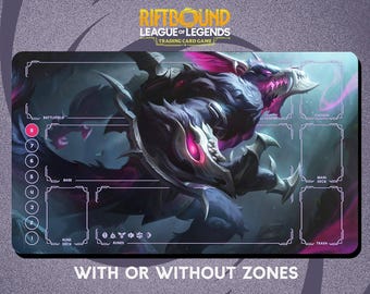 Coven Warwick Playmat Stitched Edges - Riftbound Trading Card Game - 24" x 14" inches (600 x 350 mm)
