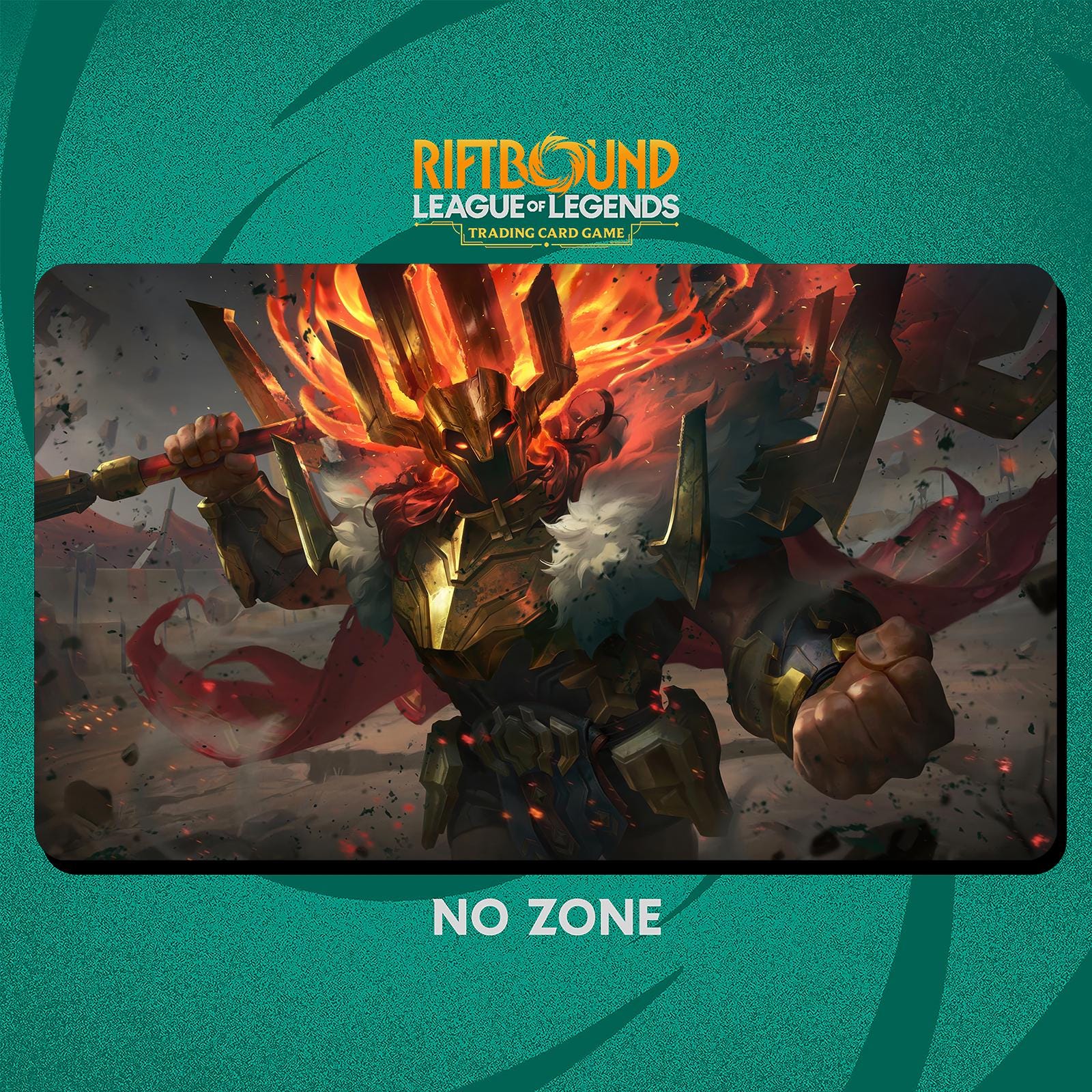 Mordekaiser Sahn Uzal Playmat Stitched Edges - Riftbound Trading