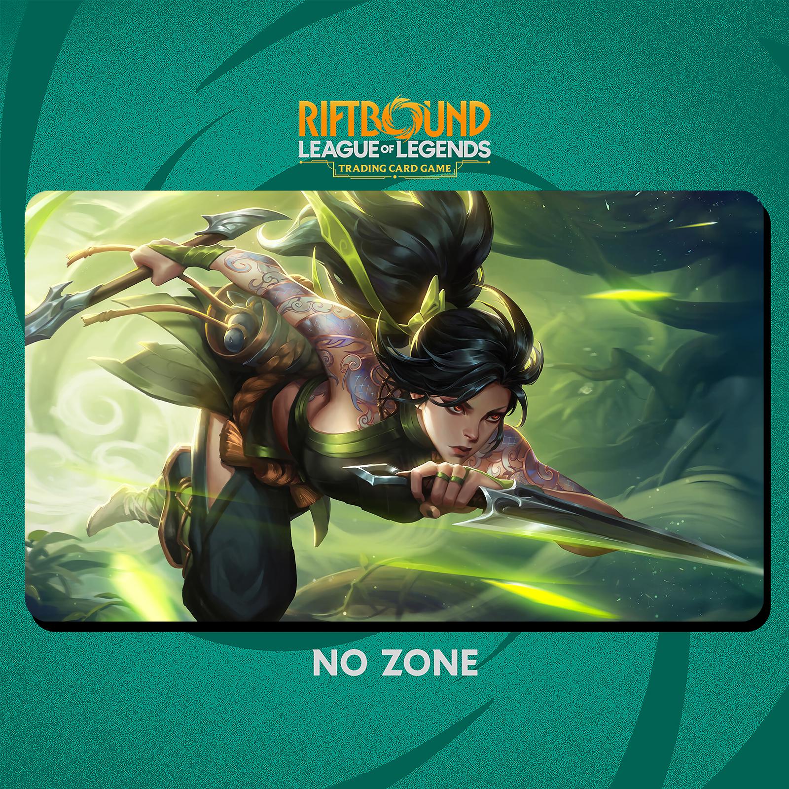 Akali Playmat Stitched Edges - Riftbound Trading Card Game - 24