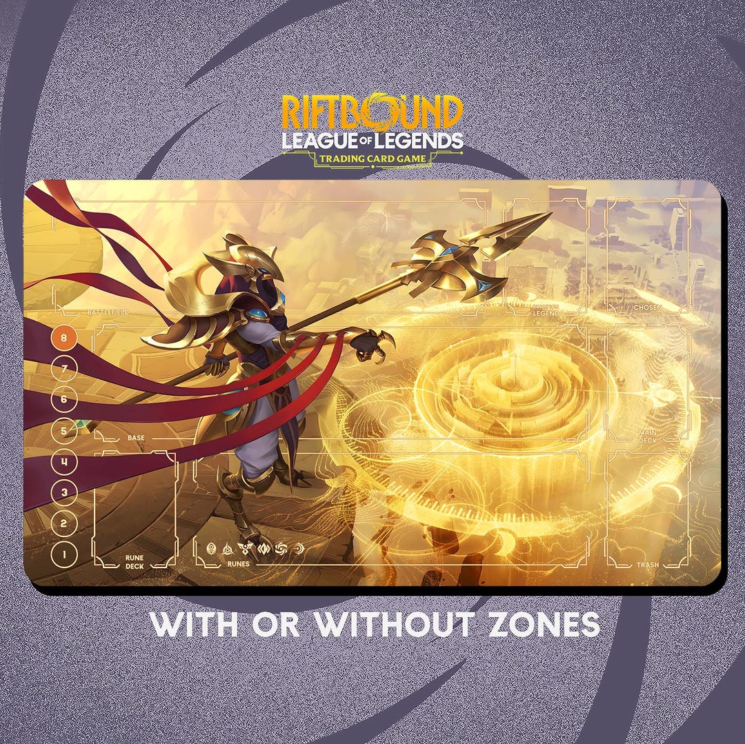 Azir Playmat Stitched Edges - Riftbound Trading Card Game - 24