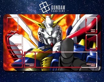 ガンダムゼータプレイマット - ガンダムカードゲーム - 24インチ x 14