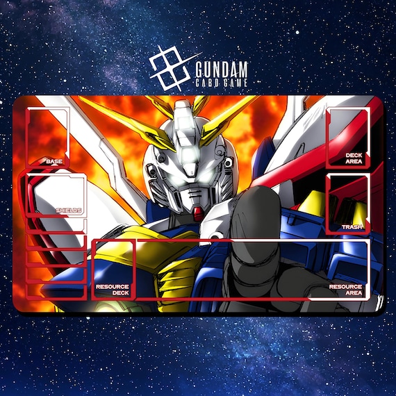 ガンダムカードゲームプレイマット - BURNING GUNDAM - 24インチ×14