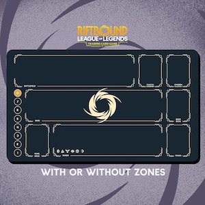 Rfitbound Neutral playmat Stitched Edges - Riftbound Trading Card Game - 24&quot; x 14&quot; inches (600 x 350 mm)